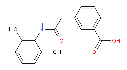 3-(2-((2,6-dimethylphenyl)amino)-2-oxoethyl)benzoic acid
