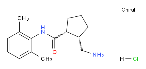(1R,2S)-2-(aminomethyl)-N-(2,6-dimethylphenyl)cyclopentanecarboxamide hydrochloride