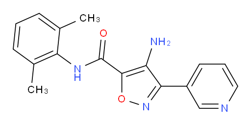 4-amino-N-(2,6-dimethylphenyl)-3-(pyridin-3-yl)isoxazole-5-carboxamide