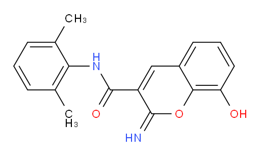 N-(2,6-dimethylphenyl)-8-hydroxy-2-imino-2H-chromene-3-carboxamide