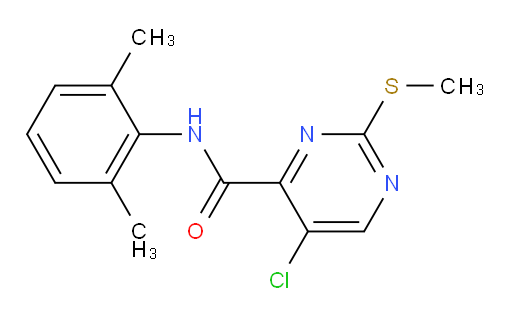 5-chloro-N-(2,6-dimethylphenyl)-2-(methylthio)pyrimidine-4-carboxamide