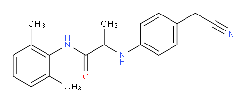2-((4-(cyanomethyl)phenyl)amino)-N-(2,6-dimethylphenyl)propanamide