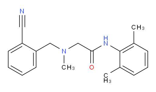 2-((2-cyanobenzyl)(methyl)amino)-N-(2,6-dimethylphenyl)acetamide