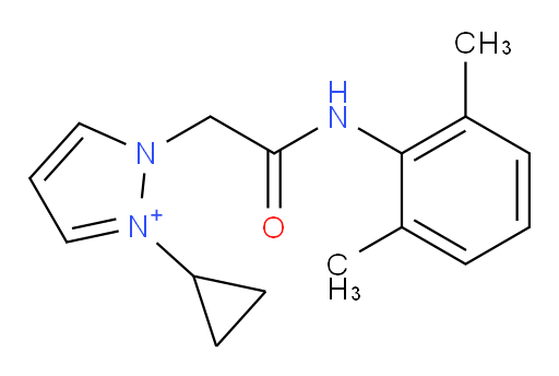 2-cyclopropyl-1-(2-((2,6-dimethylphenyl)amino)-2-oxoethyl)-1H-pyrazol-2-ium