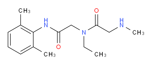 N-(2-((2,6-dimethylphenyl)amino)-2-oxoethyl)-N-ethyl-2-(methylamino)acetamide