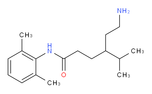 6-amino-N-(2,6-dimethylphenyl)-4-isopropylhexanamide
