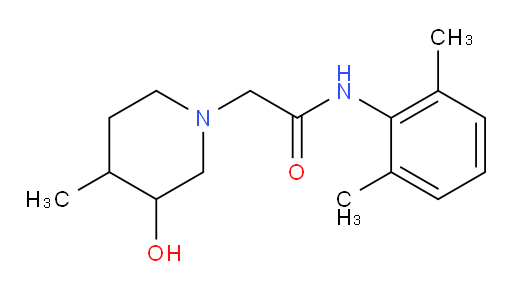 N-(2,6-dimethylphenyl)-2-(3-hydroxy-4-methylpiperidin-1-yl)acetamide