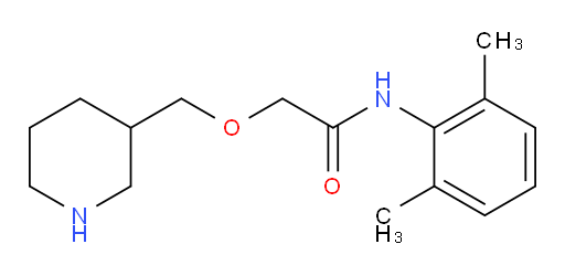 N-(2,6-dimethylphenyl)-2-(piperidin-3-ylmethoxy)acetamide