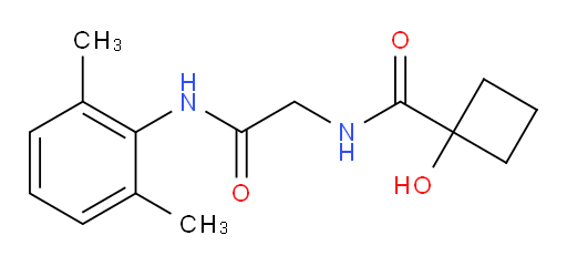 N-(2-((2,6-dimethylphenyl)amino)-2-oxoethyl)-1-hydroxycyclobutanecarboxamide