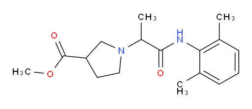 methyl 1-(1-((2,6-dimethylphenyl)amino)-1-oxopropan-2-yl)pyrrolidine-3-carboxylate