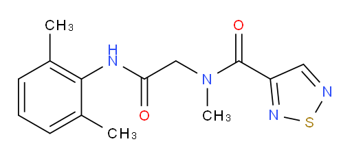 N-(2-((2,6-dimethylphenyl)amino)-2-oxoethyl)-N-methyl-1,2,5-thiadiazole-3-carboxamide