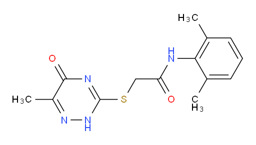 N-(2,6-dimethylphenyl)-2-((6-methyl-5-oxo-2,5-dihydro-1,2,4-triazin-3-yl)thio)acetamide