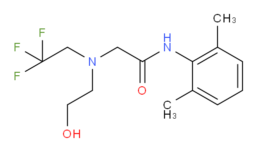 N-(2,6-dimethylphenyl)-2-((2-hydroxyethyl)(2,2,2-trifluoroethyl)amino)acetamide