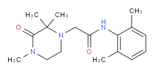 N-(2,6-dimethylphenyl)-2-(2,2,4-trimethyl-3-oxopiperazin-1-yl)acetamide
