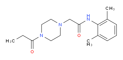 N-(2,6-dimethylphenyl)-2-(4-propionylpiperazin-1-yl)acetamide