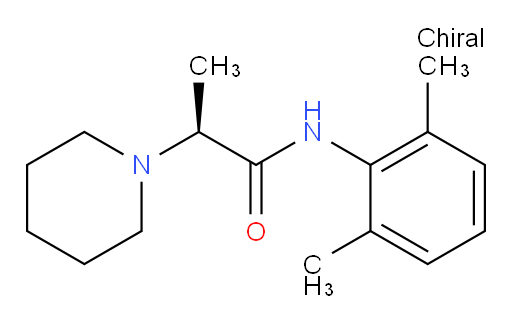 (S)-N-(2,6-dimethylphenyl)-2-(piperidin-1-yl)propanamide