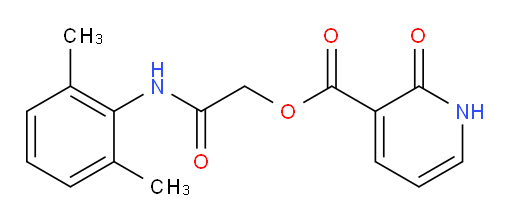 2-((2,6-dimethylphenyl)amino)-2-oxoethyl 2-oxo-1,2-dihydropyridine-3-carboxylate