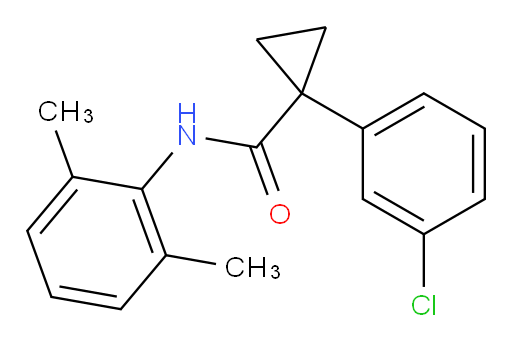 1-(3-chlorophenyl)-N-(2,6-dimethylphenyl)cyclopropanecarboxamide
