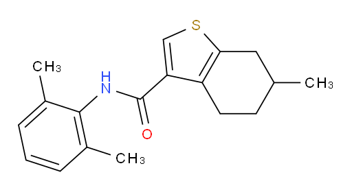 N-(2,6-dimethylphenyl)-6-methyl-4,5,6,7-tetrahydrobenzo[b]thiophene-3-carboxamide