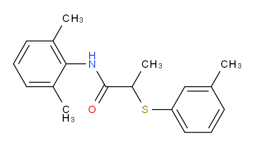 N-(2,6-dimethylphenyl)-2-(m-tolylthio)propanamide