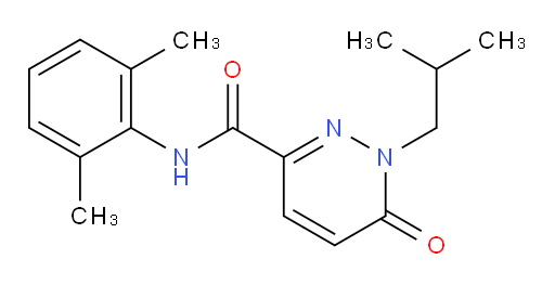 N-(2,6-dimethylphenyl)-1-isobutyl-6-oxo-1,6-dihydropyridazine-3-carboxamide