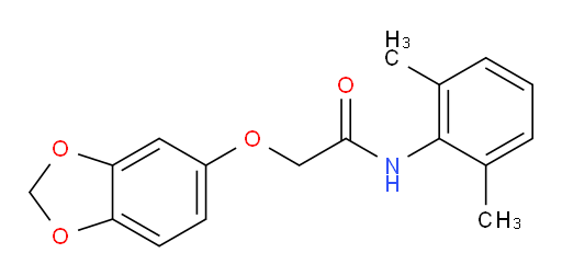 2-(benzo[d][1,3]dioxol-5-yloxy)-N-(2,6-dimethylphenyl)acetamide