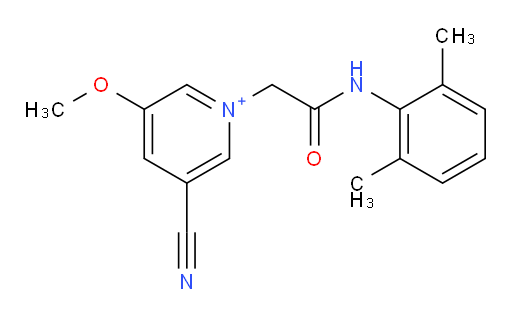 3-cyano-1-(2-((2,6-dimethylphenyl)amino)-2-oxoethyl)-5-methoxypyridin-1-ium