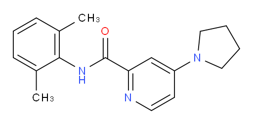 N-(2,6-dimethylphenyl)-4-(pyrrolidin-1-yl)picolinamide