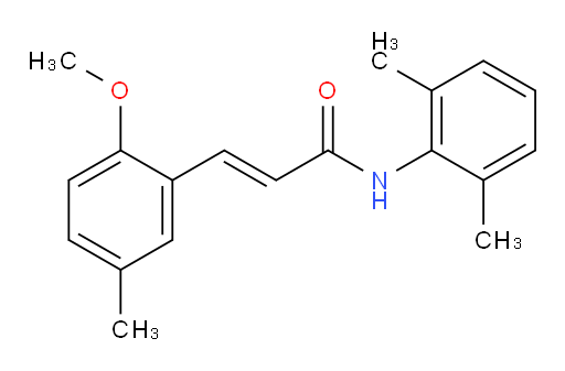 (E)-N-(2,6-dimethylphenyl)-3-(2-methoxy-5-methylphenyl)acrylamide