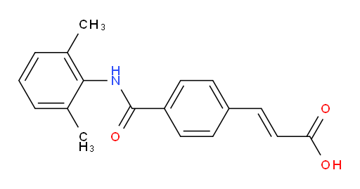 (E)-3-(4-((2,6-dimethylphenyl)carbamoyl)phenyl)acrylic acid
