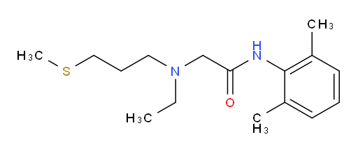 N-(2,6-dimethylphenyl)-2-(ethyl(3-(methylthio)propyl)amino)acetamide