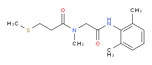N-(2-((2,6-dimethylphenyl)amino)-2-oxoethyl)-N-methyl-3-(methylthio)propanamide