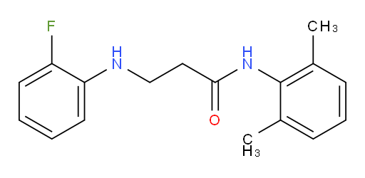 N-(2,6-dimethylphenyl)-3-((2-fluorophenyl)amino)propanamide