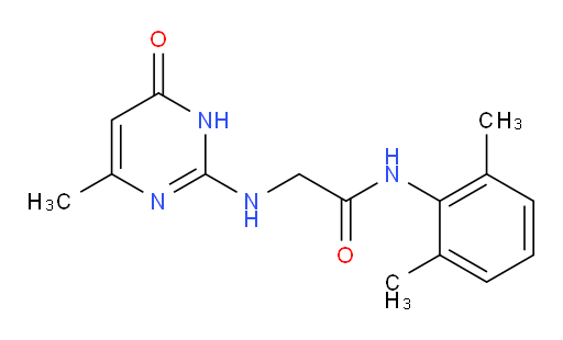 N-(2,6-dimethylphenyl)-2-((4-methyl-6-oxo-1,6-dihydropyrimidin-2-yl)amino)acetamide