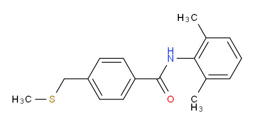 N-(2,6-dimethylphenyl)-4-((methylthio)methyl)benzamide