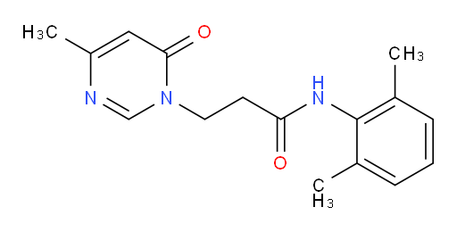 N-(2,6-dimethylphenyl)-3-(4-methyl-6-oxopyrimidin-1(6H)-yl)propanamide