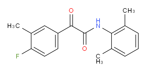 N-(2,6-dimethylphenyl)-2-(4-fluoro-3-methylphenyl)-2-oxoacetamide