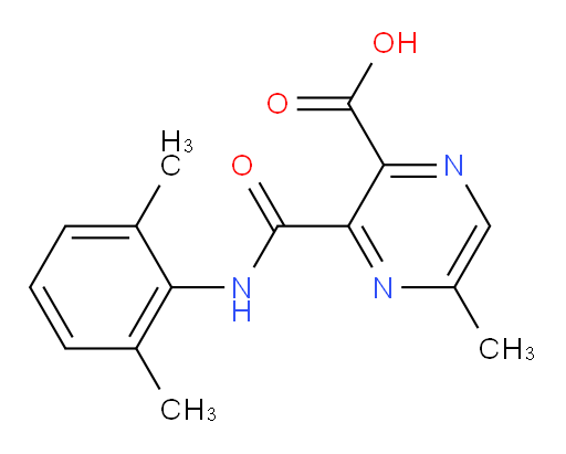 3-((2,6-dimethylphenyl)carbamoyl)-5-methylpyrazine-2-carboxylic acid