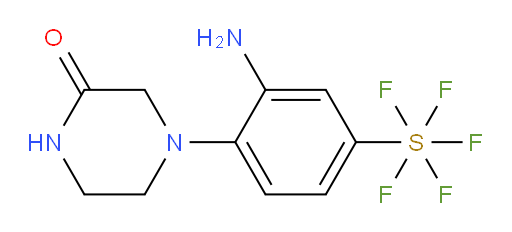 [3-Amino-4-(3-oxo-1-piperazinyl)phenyl]sulfur pentafluoride