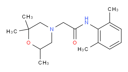 N-(2,6-dimethylphenyl)-2-(2,2,6-trimethylmorpholino)acetamide