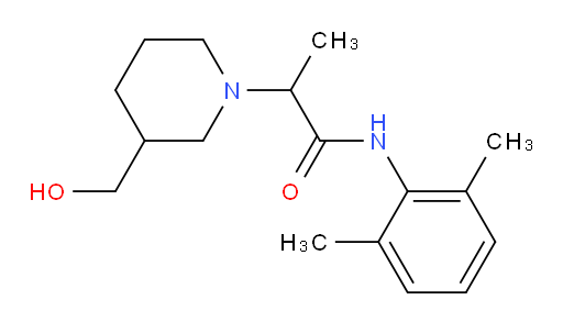 N-(2,6-dimethylphenyl)-2-(3-(hydroxymethyl)piperidin-1-yl)propanamide