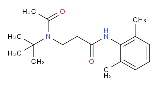 3-(N-(tert-butyl)acetamido)-N-(2,6-dimethylphenyl)propanamide