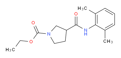 ethyl 3-((2,6-dimethylphenyl)carbamoyl)pyrrolidine-1-carboxylate