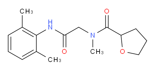 N-(2-((2,6-dimethylphenyl)amino)-2-oxoethyl)-N-methyltetrahydrofuran-2-carboxamide