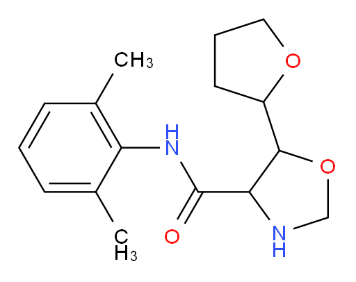 N-(2,6-dimethylphenyl)-5-(tetrahydrofuran-2-yl)oxazolidine-4-carboxamide