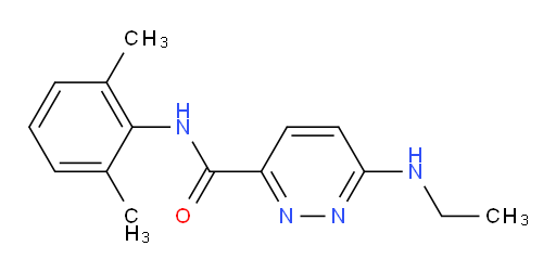 N-(2,6-dimethylphenyl)-6-(ethylamino)pyridazine-3-carboxamide