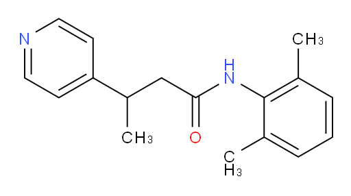 N-(2,6-dimethylphenyl)-3-(pyridin-4-yl)butanamide