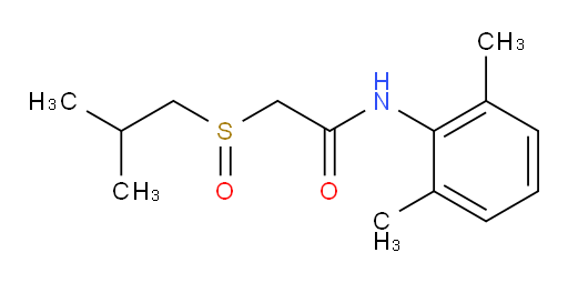 N-(2,6-dimethylphenyl)-2-(isobutylsulfinyl)acetamide