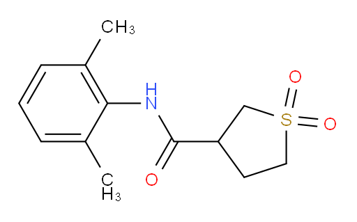 N-(2,6-dimethylphenyl)tetrahydrothiophene-3-carboxamide 1,1-dioxide