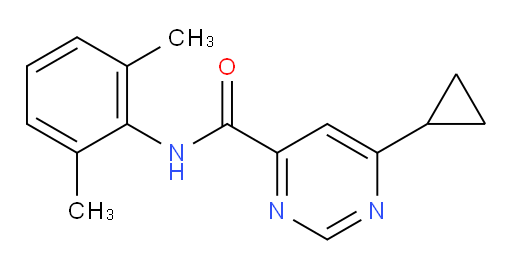 6-cyclopropyl-N-(2,6-dimethylphenyl)pyrimidine-4-carboxamide